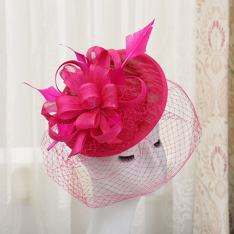 Flower Fascinator on headband,Women's Tea Party Hat, Derby Hat, Fancy Hat, Wedding Hat, Kentucky Derby Fashion