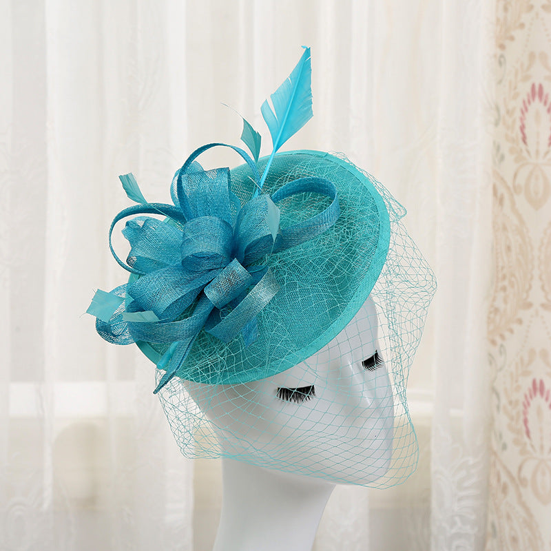 Flower Fascinator on headband,Women's Tea Party Hat, Derby Hat, Fancy Hat, Wedding Hat, Kentucky Derby Fashion